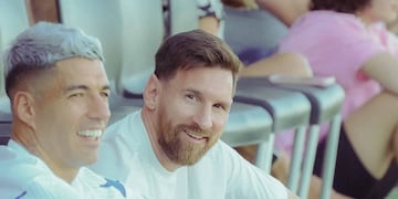 La "Pulga" y Luis Suárez visitaron las instalaciones de Bella Vista este fin de semana.