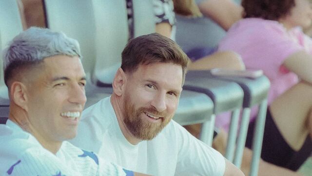 La "Pulga" y Luis Suárez visitaron las instalaciones de Bella Vista este fin de semana.