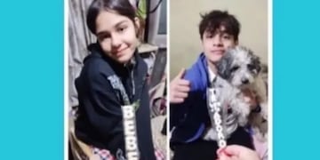 Alma y Santino, los primos que murieron en el incendio.