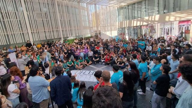 Toma en la Facultad de Derecho de Córdoba.