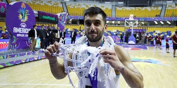 Facundo Campazzo en su nuevo equipo como capitán de la selección argentina. (Fiba)