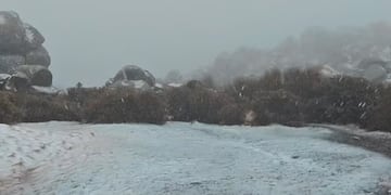 Los videos con la nieve en las Altas Cumbres de Córdoba este martes 19 de agosto.