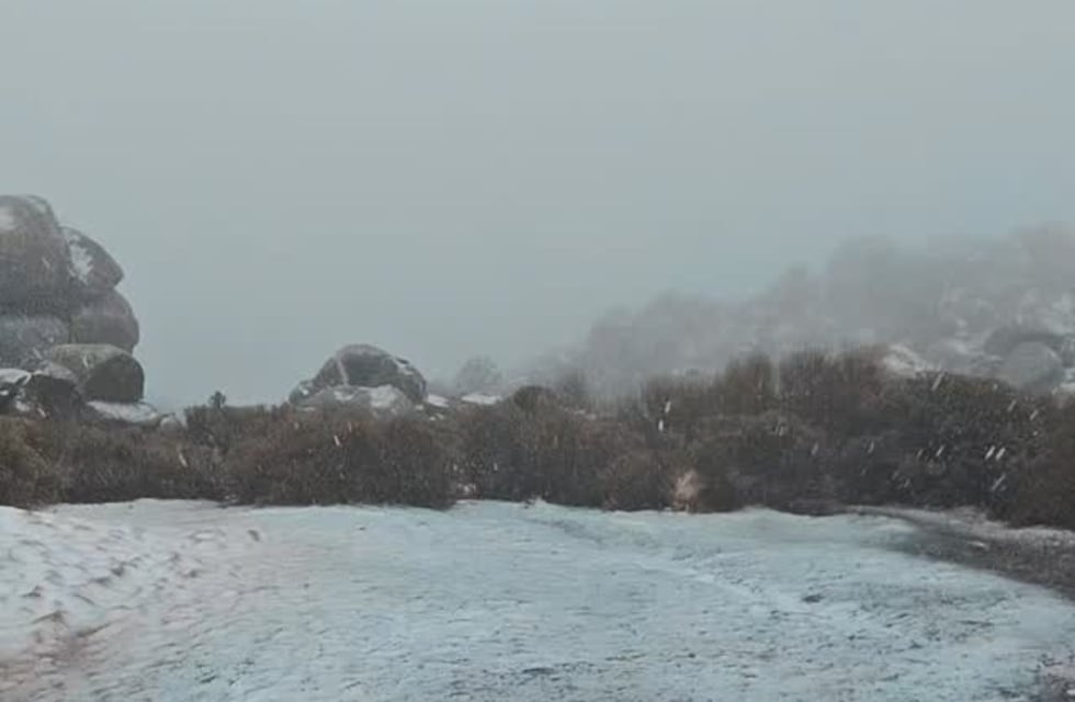 Se registró nieve en las Altas Cumbres: qué dice el pronóstico extendido para Córdoba
