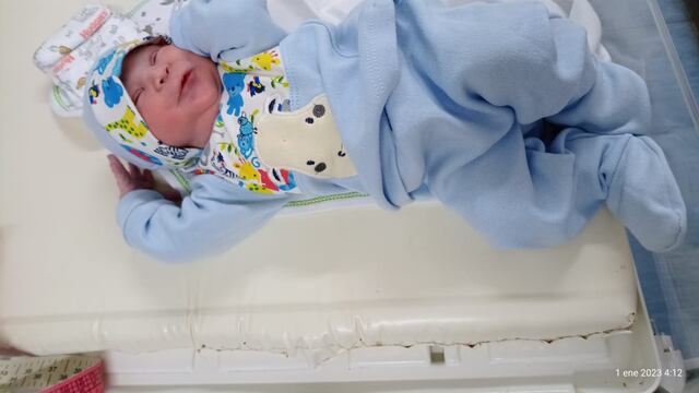 Primer bebé del 2023 - Gualeguaychú. Foto: Hospital Centenario.