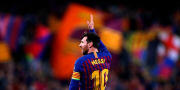 Lionel Messi, en sus tiempos como jugador del Barcelona.