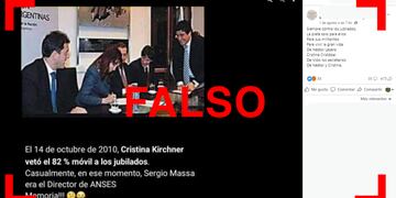 Sergio Massa ya no era funcionario del Poder Ejecutivo cuando se vetó el 82% móvil en 2010.