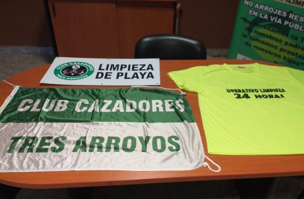 Operativo limpieza de playas para las 24 Horas de la Corvina Negra