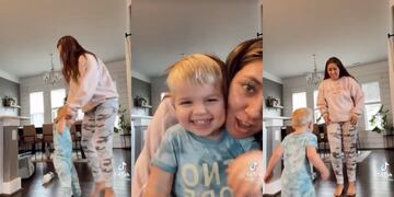 La niñera cordobesa del nene le enseña a bailar cuarteto (captura de pantalla)