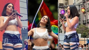 Lali en la marcha del orgullo de Madrid