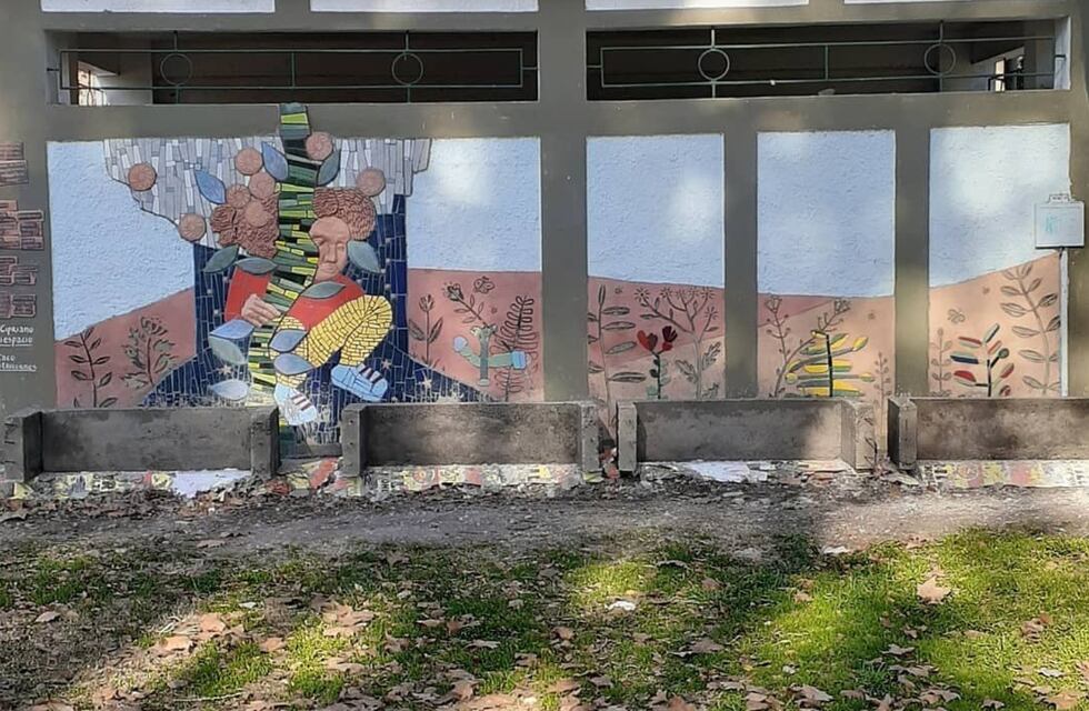 Insólito: dañaron un mural en el Parque por una obra del municipio