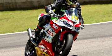 Franco Pandolfino en la séptima etapa del Superbike de Brasil.