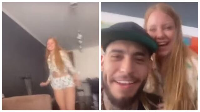 La joven salió corriendo cuando el "Barba" la filmó en vivo. (Foto: Captura de El Show del Lagarto)