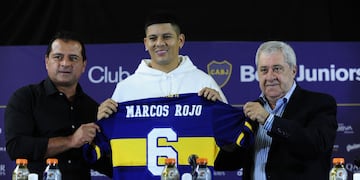 El futbolista Marcos Rojo fue presentado como flamante refuerzo de Boca Juniors. (Clarín)