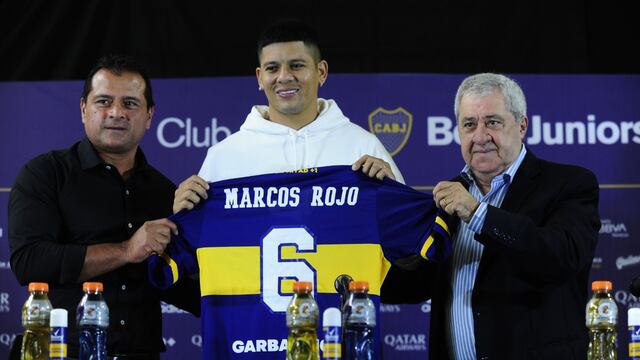 El futbolista Marcos Rojo fue presentado como flamante refuerzo de Boca Juniors. (Clarín)