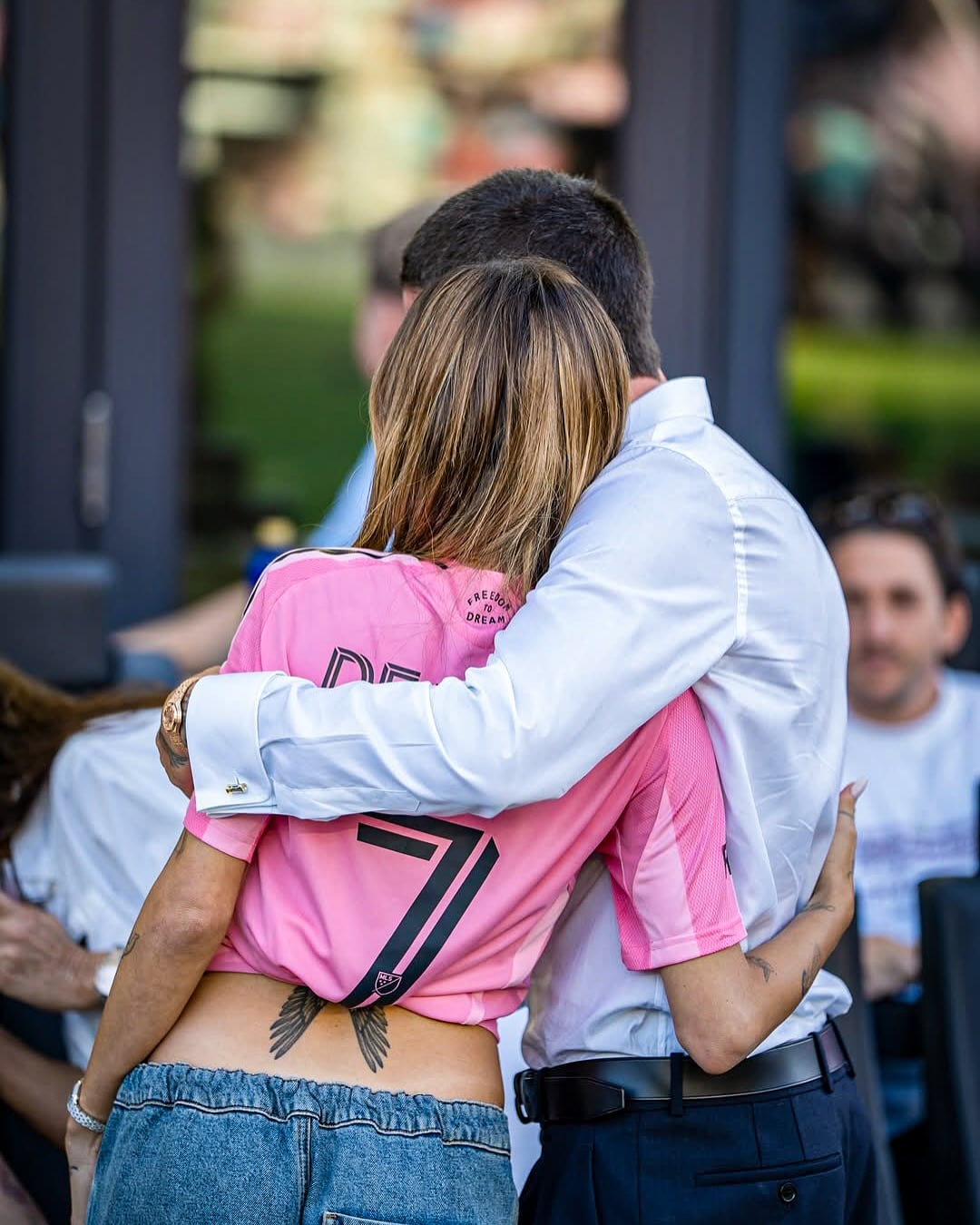 Tini y Rodrigo de Paul, juntos en Miami (Instagram / RDP Daily)