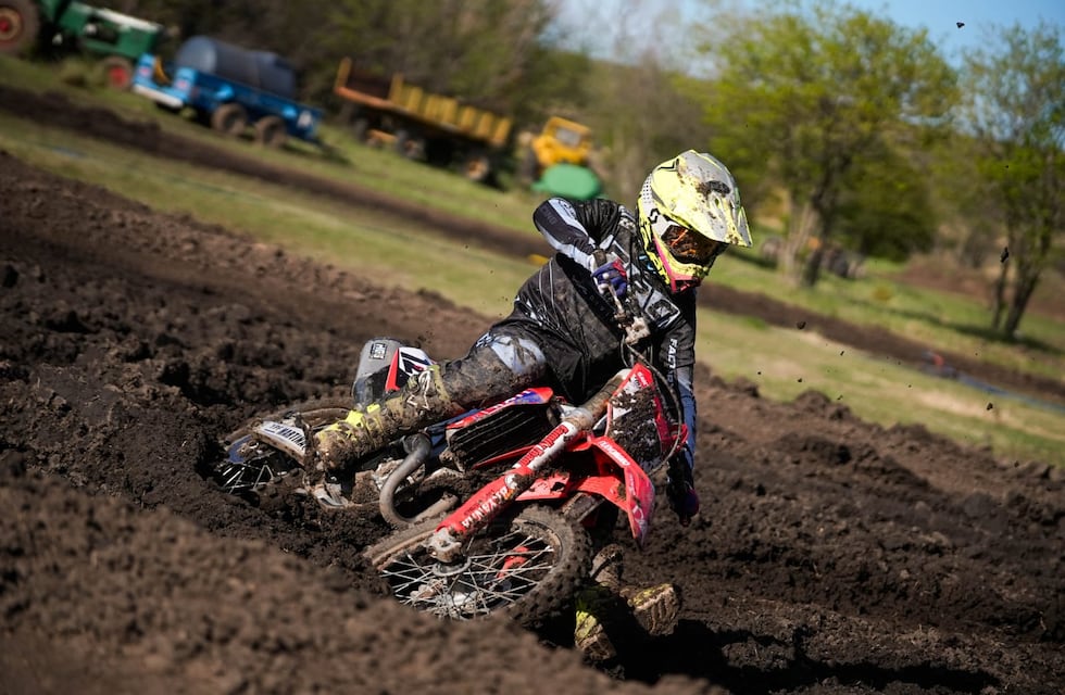 Santino Riba se presentó en Achiras por la séptima fecha del Cordobés de Motocross