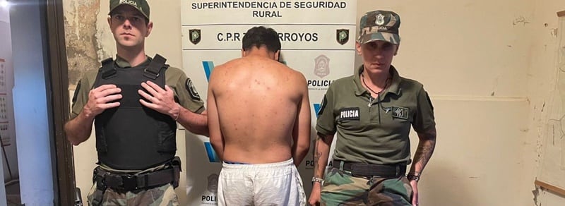 Balearon a un hombre en un asalto a un establecimiento rural, un detenido y un prófugo