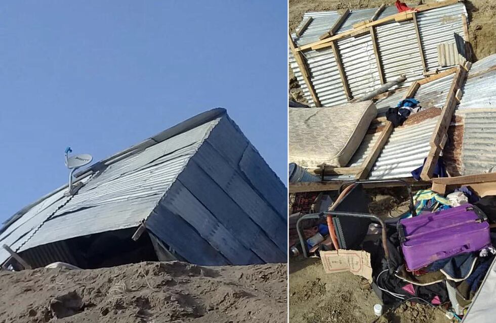 Tras el fuerte temporal en Chubut, una familia perdió todo y ahora necesita ayuda