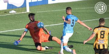 Belgrano fue mejor que Mitre en la primera etapa y Vegetti tuvo las mejores ocasiones para desnivelar