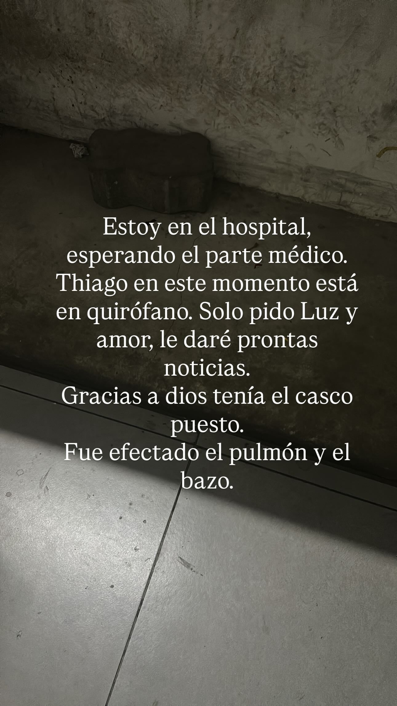 Daniela Celis sobre el estado de Thiago Medina.