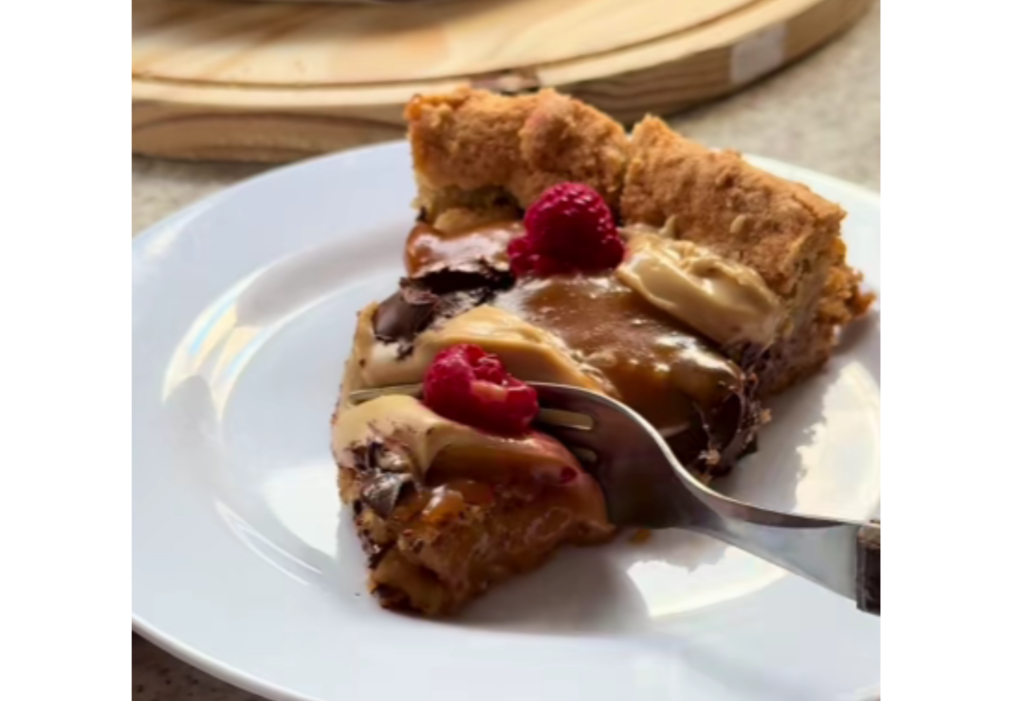 Así queda la cookie XXL sin gluten.