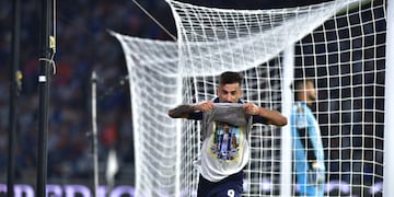 El uruguayo Michael Santos, el delantero de Talleres que apunta a convertirse en el extranjero con más goles en el club de barrio Jardín (La Voz archivo).