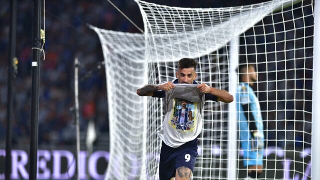 El uruguayo Michael Santos, el delantero de Talleres que apunta a convertirse en el extranjero con más goles en el club de barrio Jardín (La Voz archivo).