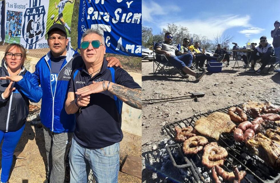 En fotos y videos: los hinchas de Talleres coparon Mendoza para el duelo ante Colón