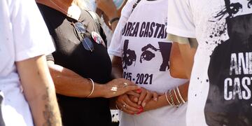 Marcha en Carlos Paz por los 7 años del asesinato de Andrea Castana. (La Voz)