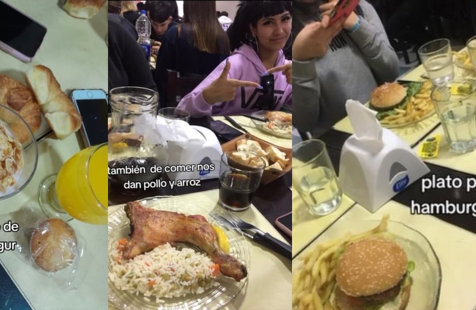 Fue de viaje de egresados gratis a San Clemente, mostró todas las comidas del hotel y se viralizó en TikTok
