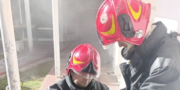 Sofocaron un incendio en el Boletín Oficial de Córdoba. (Foto: Policía de Córdoba)