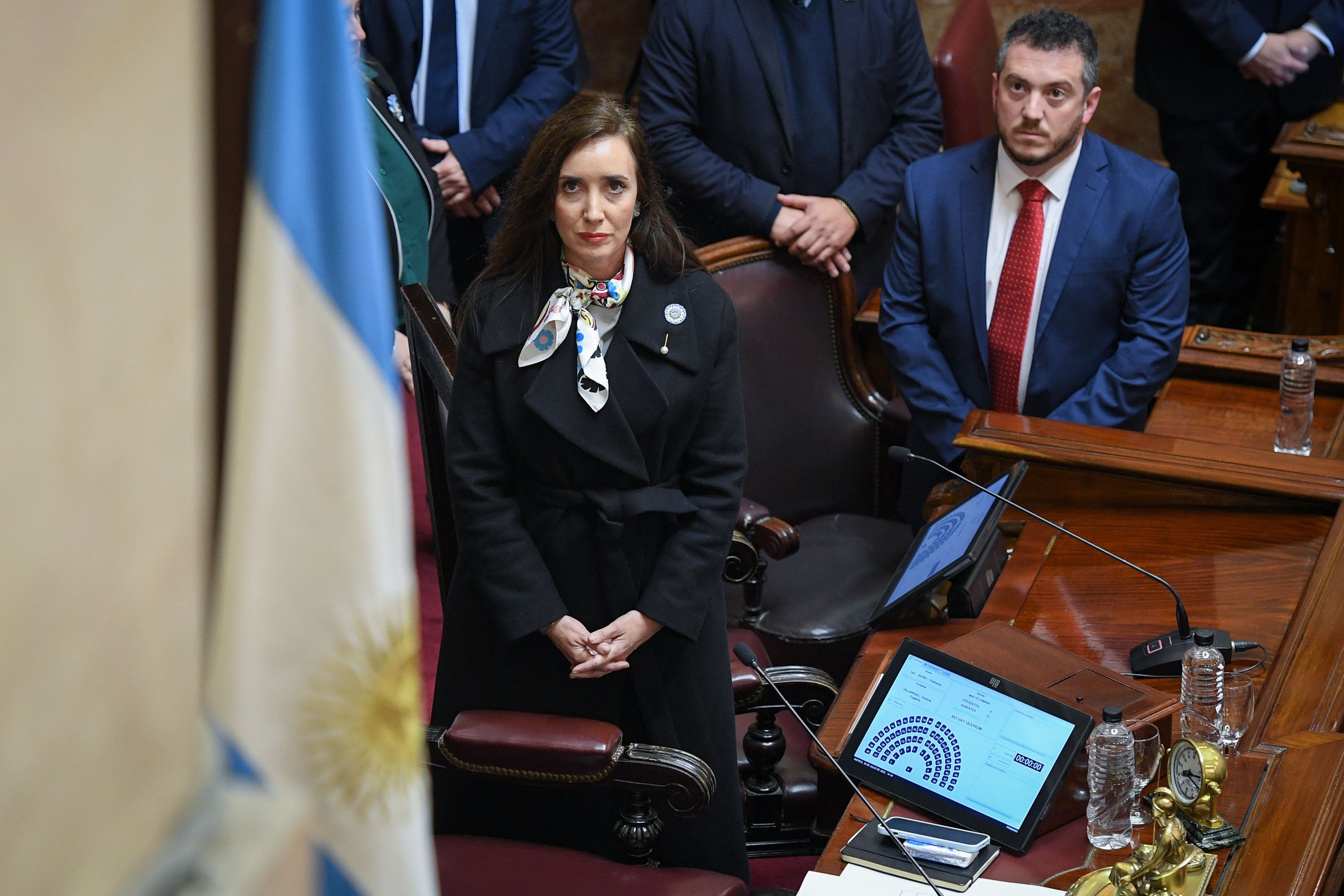 Sesiona el Senado bajo la presidencia de Victoria Villarruel (Foto: Comunicación Senado)