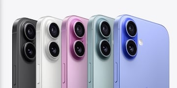 Los nuevos iPhone 16.