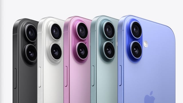 Los nuevos iPhone 16.