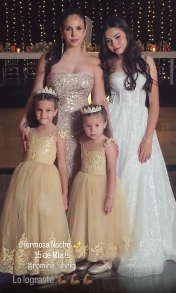 La mega fiesta de 15 de Mía, la hija de Romina Uhrig: show de L-Gante, reunión de ex Gran Hermano y vestido de princesa