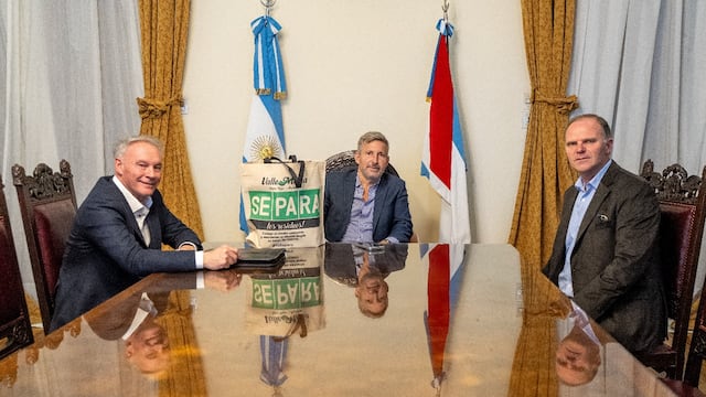 Reunión de trabajo entre Frigerio y el intendente de Valle María.