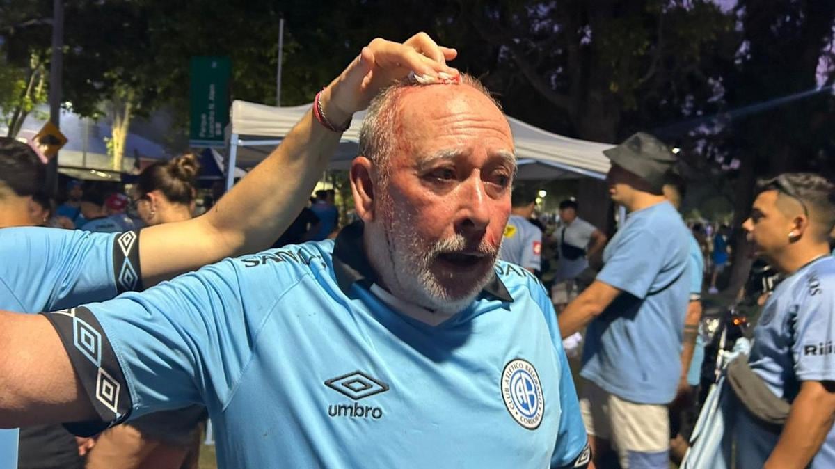 Incidentes en la previa de Belgrano vs Argentinos Juniors en Rosario. (Foto: Cadena 3)
