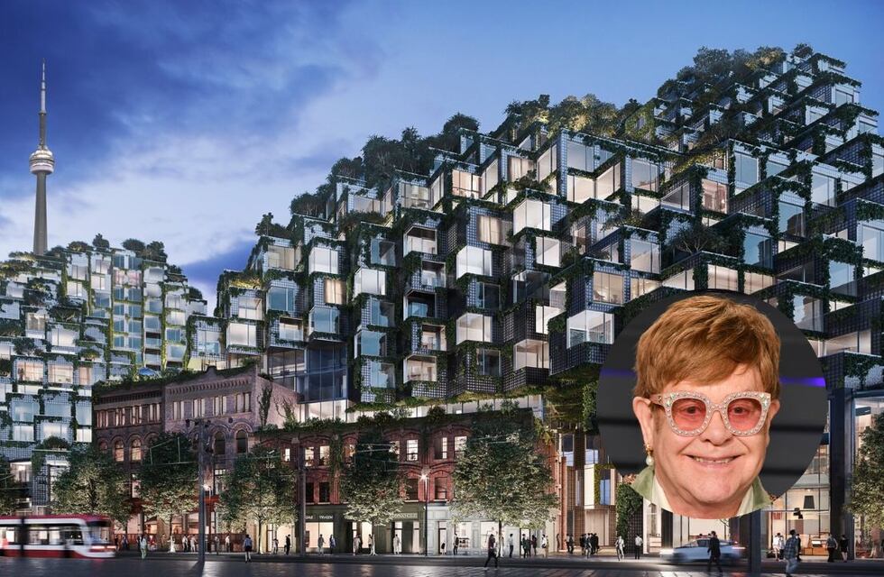 Futurista y con un árbol que la atraviesa: cómo es el extravagante penhouse de Elton John en Toronto