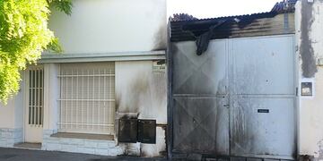 Vivienda incendiada