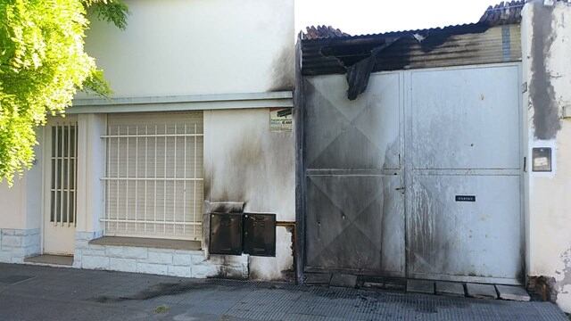 Vivienda incendiada