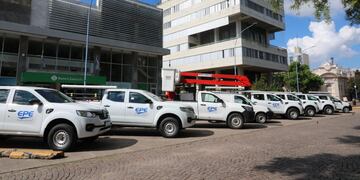 Entregaron nuevas camionetas para la EPE Rafaela