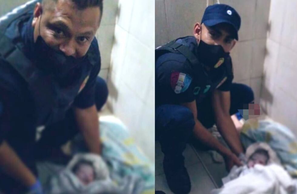 Policías parteros: dos efectivos cordobeses ayudaron a una mujer a dar a luz