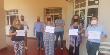 Rosana Stipisich, ganadora del Fondo Editorial 2020 en Villa Carlos Paz. (Foto: Municipalidad VCP).