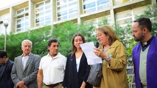 Realizaron una plaza en honor a Catalina Gutiérrez en la Facultad de Arquitectura de la UNC. (Javier Ferreyra / La Voz)