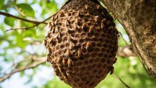 Abejas lo picaron e hicieron que caiga 9 metros de altura en Córdoba.