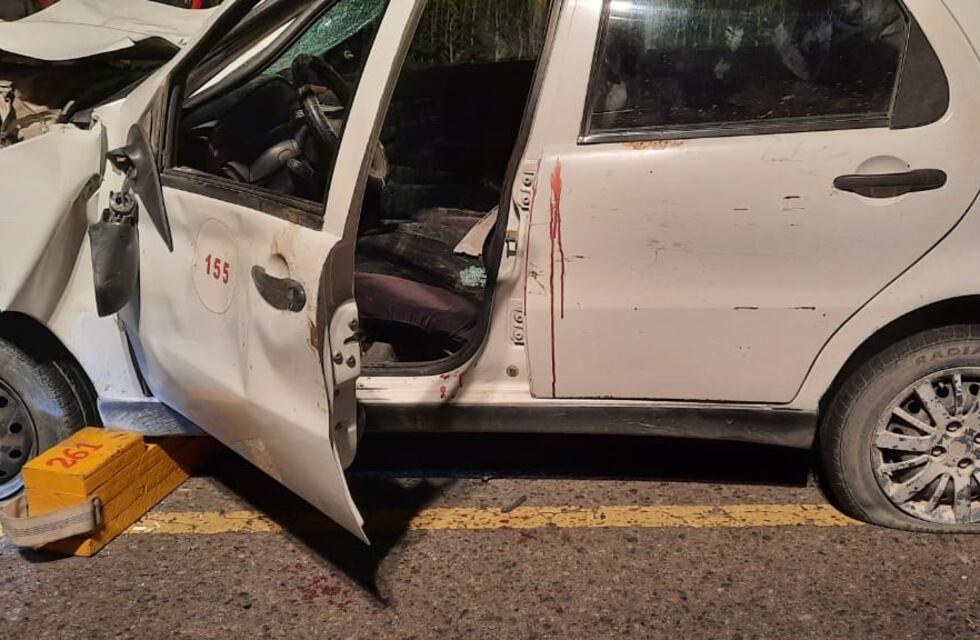 Remisero chocó contra una vaca rumbo a Claromecó y resultó herido