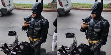Batman recibió una gran ayuda en Córdoba, cumplió su misión y se hizo viral.