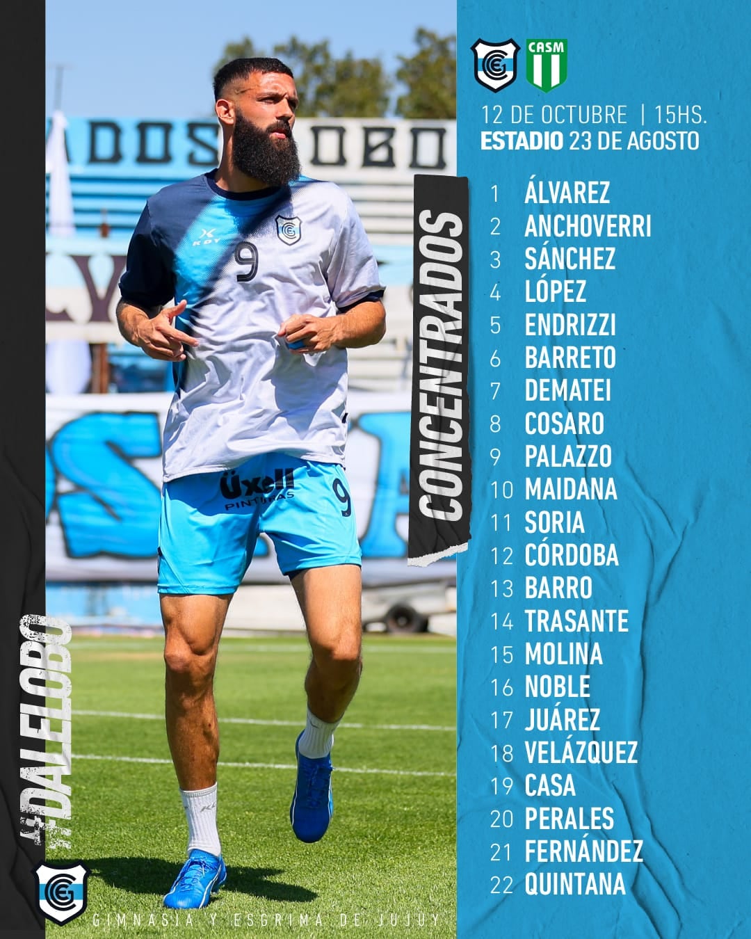 Una lista preliminar de jugadores concentrados, da pistas sobre lo que el DT Matías Módolo pondría en cancha este domingo, para buscar pasar a la siguiente fase del Reducido.