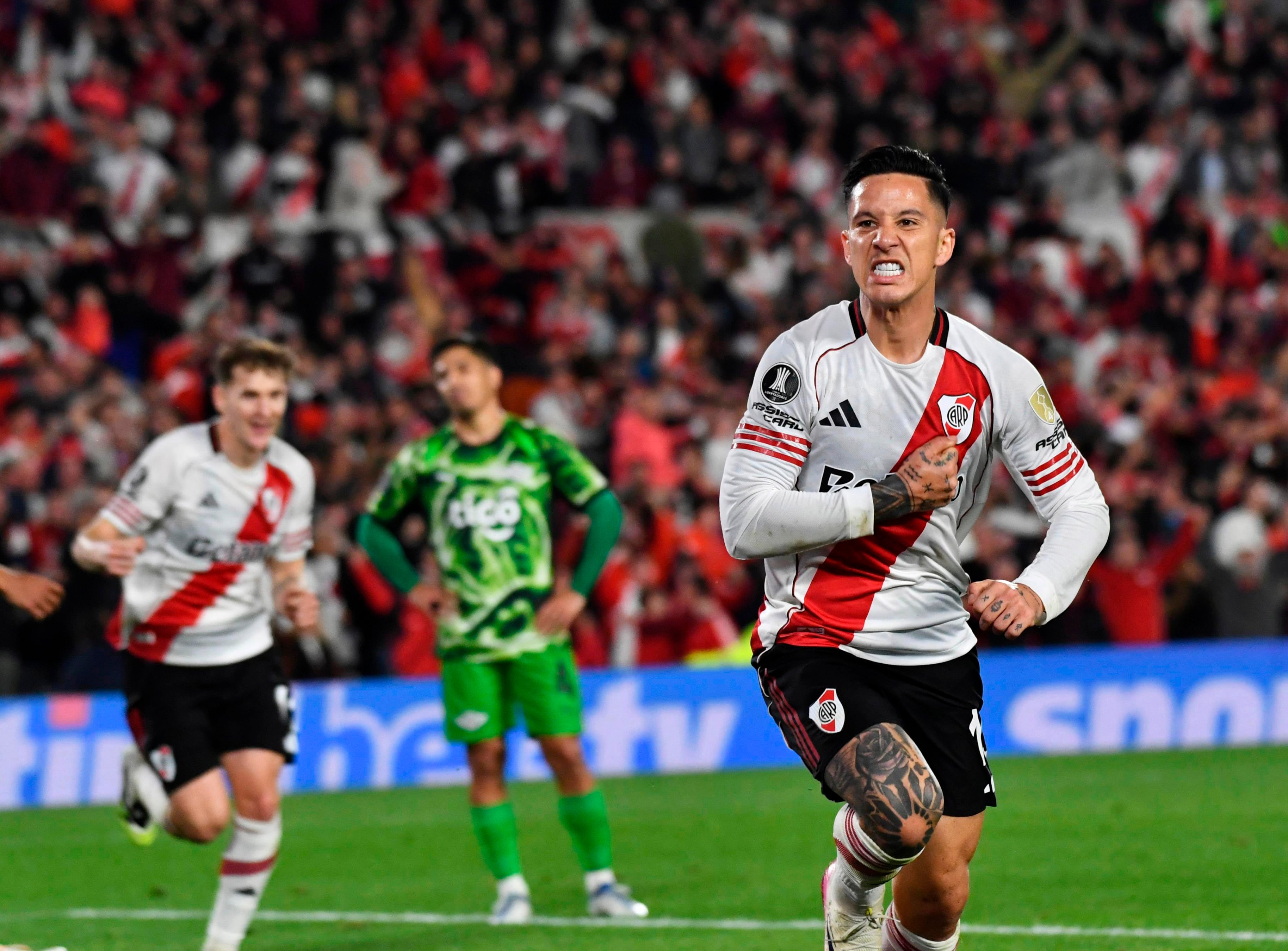 Sebastian Driussi.. River Plate vs Libertad. Octavos de Final Copa Libertadores. (Fotobaires)
