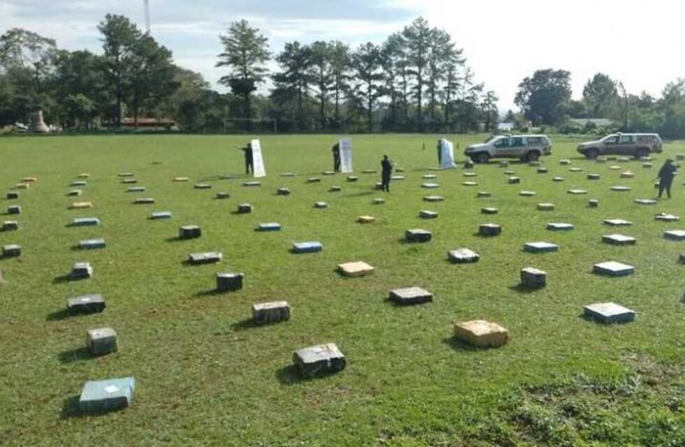 Nuevamente incautan toneladas de marihuana en Eldorado